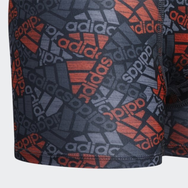 Calzoncillos Bóxer Adidas Sport Performance Graphic 4 Pares Naranja