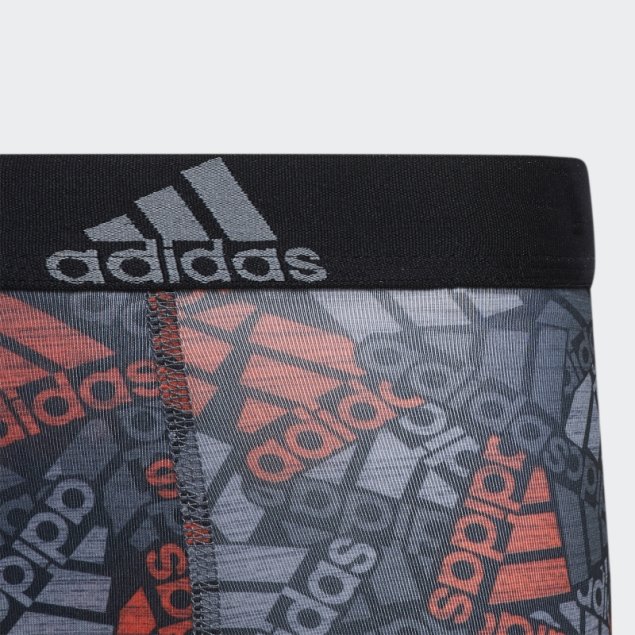 Calzoncillos Bóxer Adidas Sport Performance Graphic 4 Pares Naranja