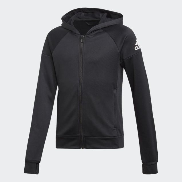 Sudadera Con Capucha Negra Adidas