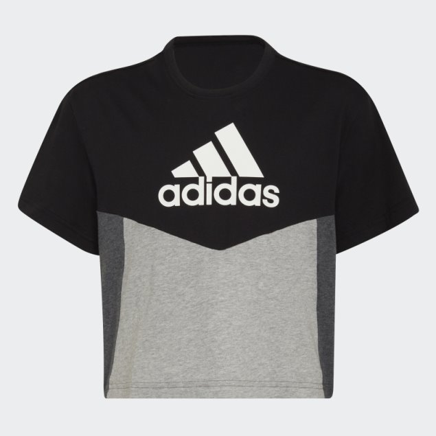 Camiseta Color Block Adidas Negra
