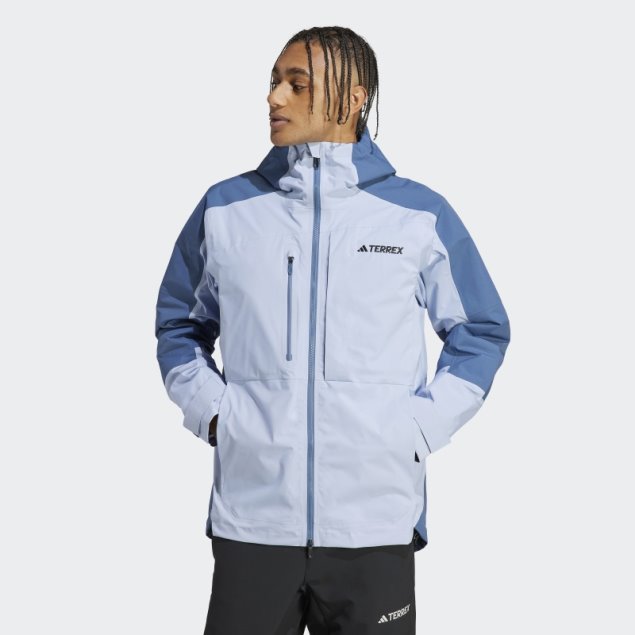 Adidas Terrex Xploric Rain.rdy Chaqueta De Senderismo Azul Amanecer