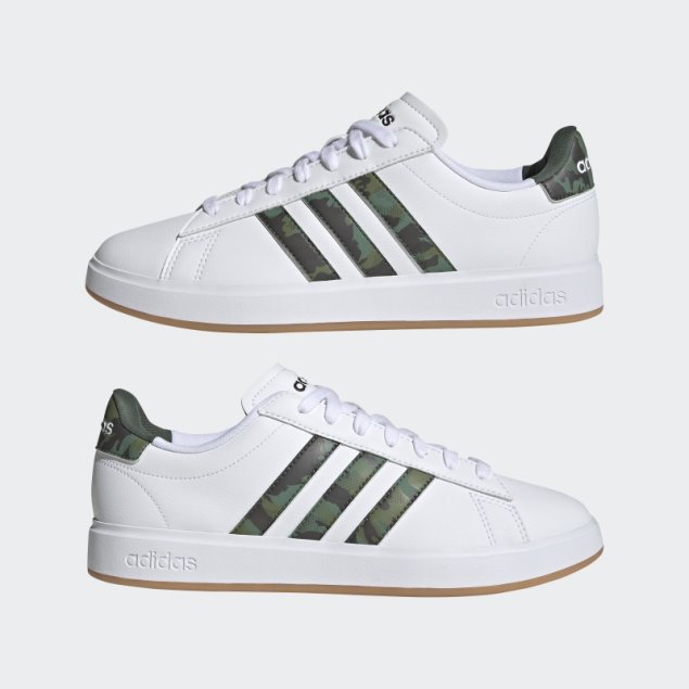 Adidas Grand Court Cloudfoam Lifestyle Court Comfort Zapatos Verde óxido