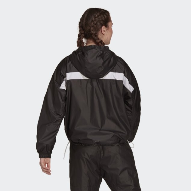 Negro Adidas Sportswear Wnd.rdy Chaqueta Tejida Caliente