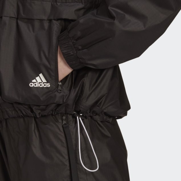 Negro Adidas Sportswear Wnd.rdy Chaqueta Tejida Caliente