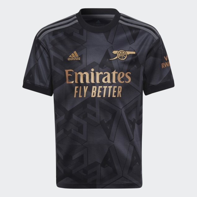 Camiseta Adidas Negra Segunda Equipación Arsenal 22/23