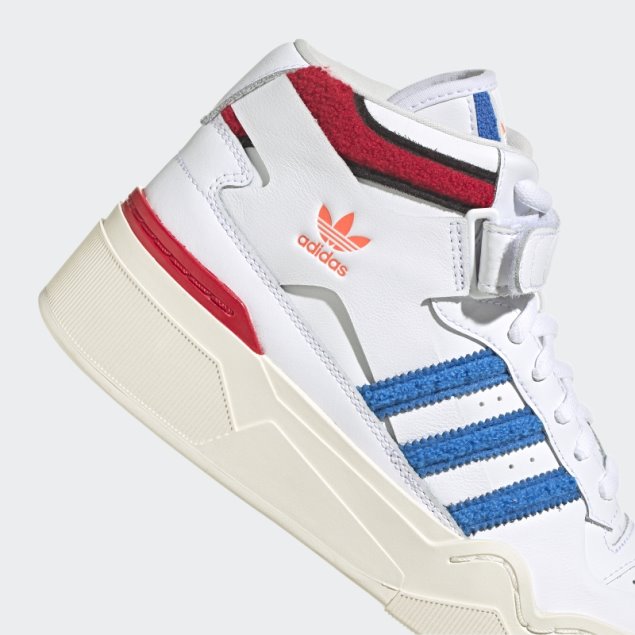 Blanco Adidas Foro Bonega 2b Zapatos