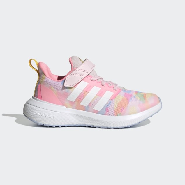 Adidas Fortarun 2.0 Cloudfoam Elastic Lace Top Strap Zapatos Rosa