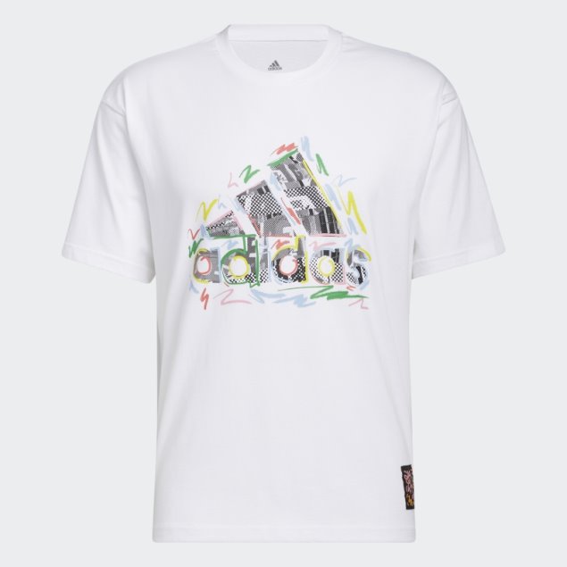 Elegante Camiseta Adidas Pride (género Neutro) Blanca