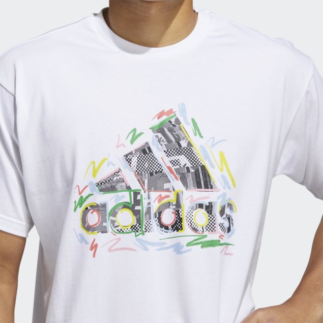 Elegante Camiseta Adidas Pride (género Neutro) Blanca