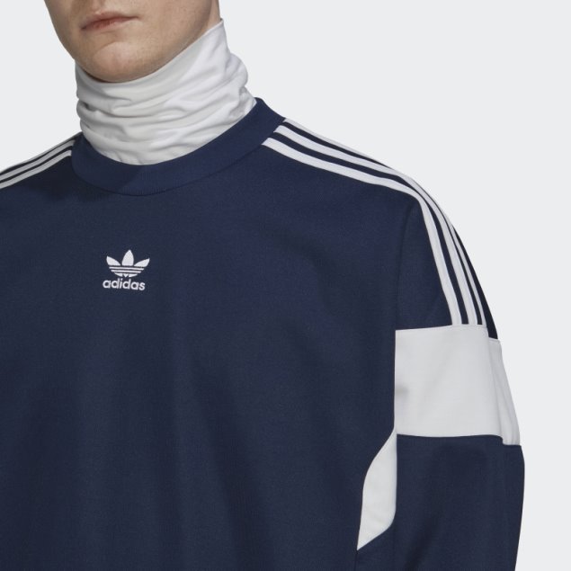 Sudadera Adicolor Classics Cut Line Crew Night Indigo Adidas
