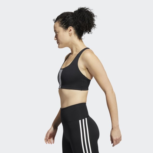 Sujetador De Entrenamiento De Sujeción Media Adidas Powerimpact Blanco