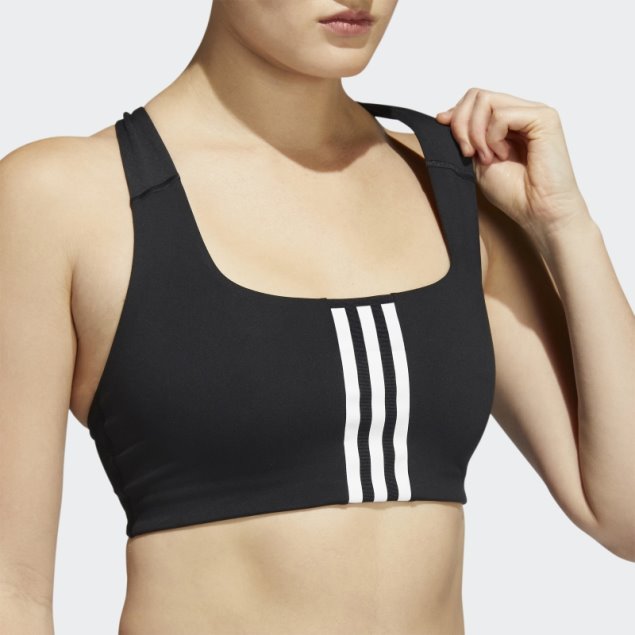 Sujetador De Entrenamiento De Sujeción Media Adidas Powerimpact Blanco