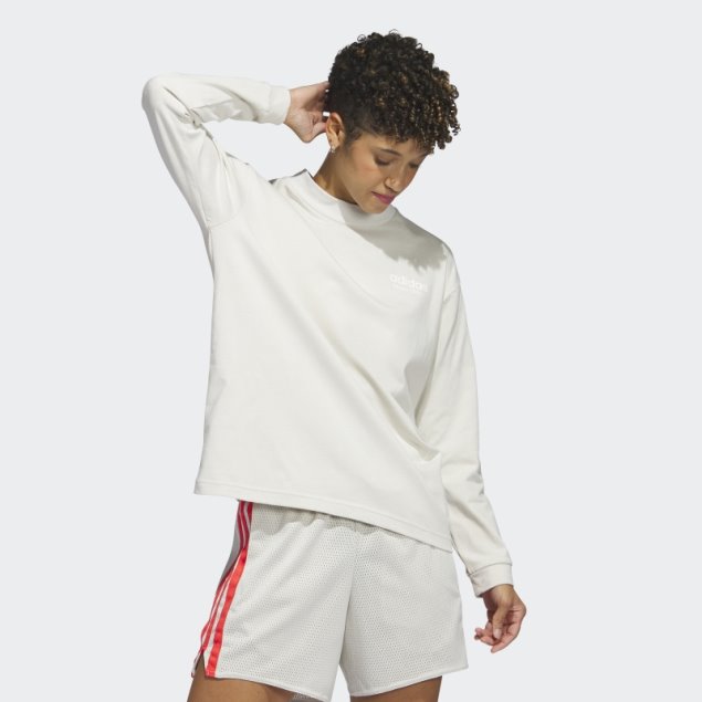 Camiseta Select De Manga Larga Con Cuello Simulado Aluminio Adidas