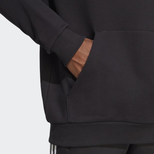 Adidas Sudadera Con Capucha Negra Adicolor Classics Trefoil