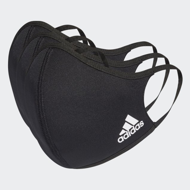 Cubrebocas 3-pack M/l Adidas Negro