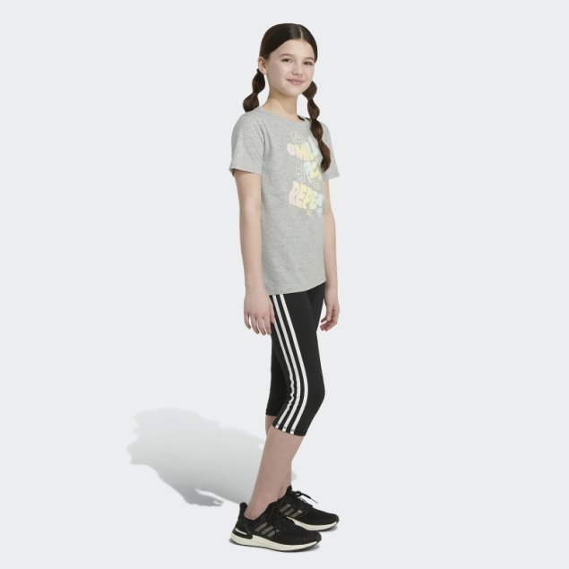 Camiseta De Manga Corta Ventilada Gris Jaspeado Adidas