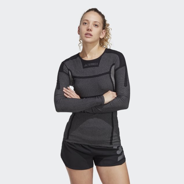 Camiseta Interior De Manga Larga Terrex Drynamo Adidas Negro