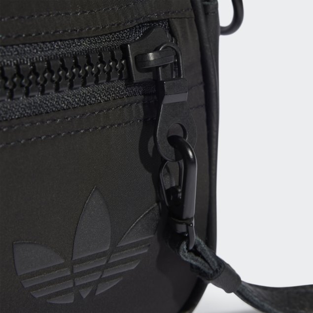 Negro Mini Bolso De Mano Adidas Versión Azul