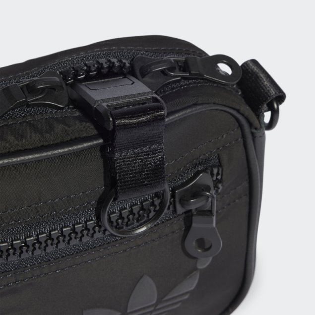 Negro Mini Bolso De Mano Adidas Versión Azul