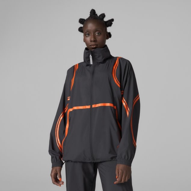 Negro Adidas By Stella Mccartney Truepace Chaqueta Tejida Caliente