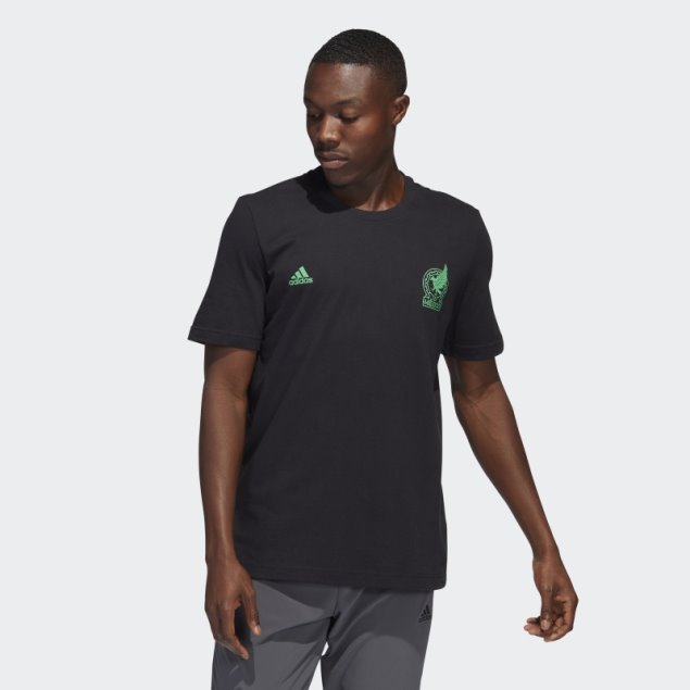 Camiseta Adidas Mexico Negra