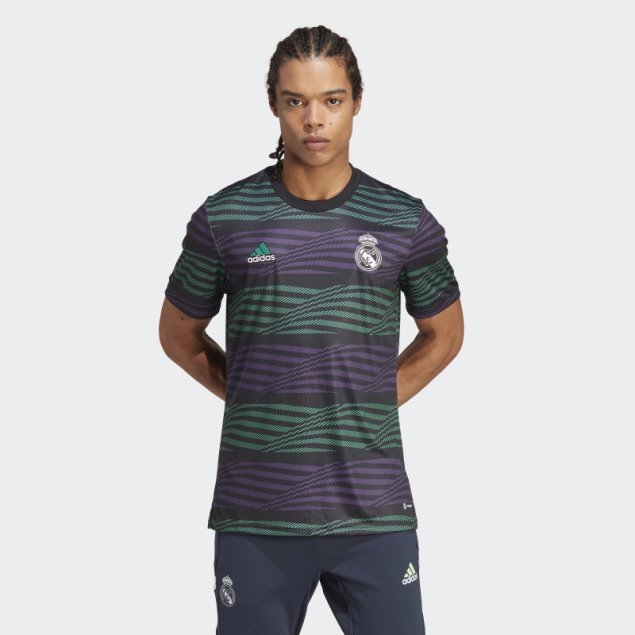 Camiseta Pre-partido Adidas Real Madrid Negra