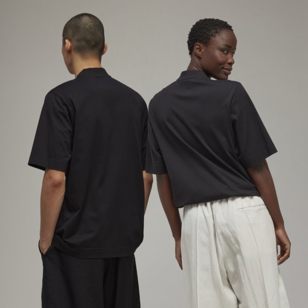 Hot Y-3 Camiseta De Manga Corta Con Media Cremallera Adidas