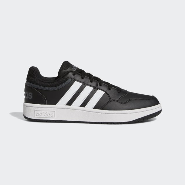 Negro Adidas Hoops 3.0 Low Zapatos Clásicos Vintage