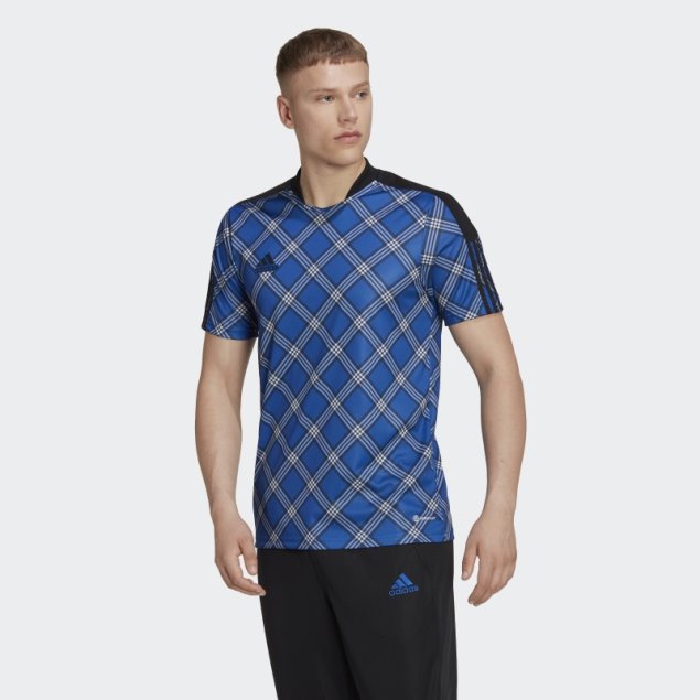 Camiseta Tiro Azul Royal Adidas