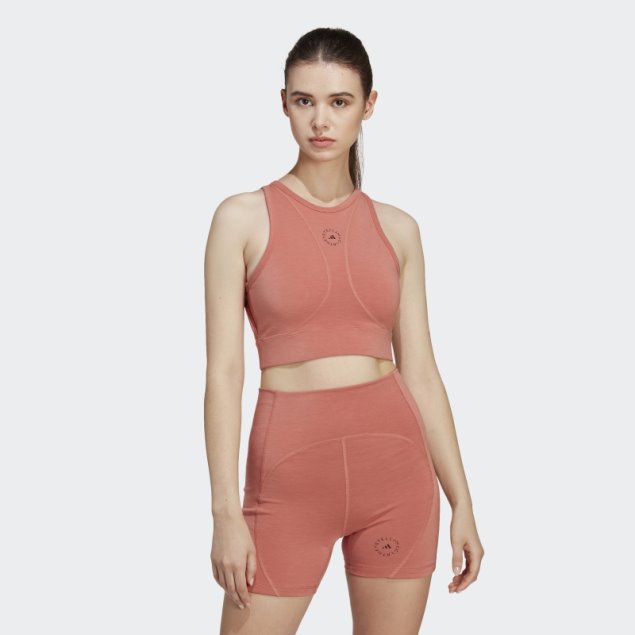 Adidas By Stella Mccartney Camiseta Corta De Yoga Truestrength Tierra