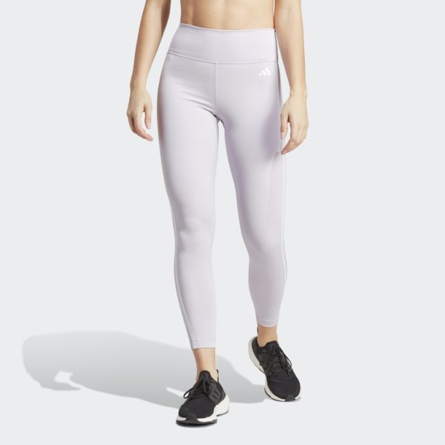 Leggings 7/8 De Talle Alto Con 3 Rayas De Adidas Train Essentials De Silver Dawn