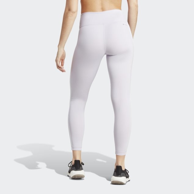 Leggings De 7/8 De Talle Alto Con 3 Rayas De Adidas Train Essentials Silver Dawn