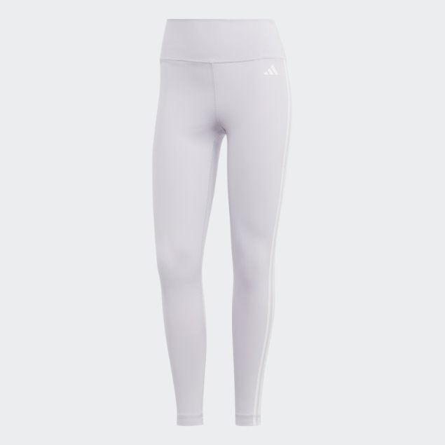 Leggings De 7/8 De Talle Alto Con 3 Rayas De Adidas Train Essentials Silver Dawn