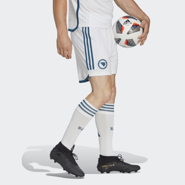Pantalón Corto Primera Equipación Bosnia 22 Blanco Adidas
