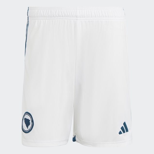 Pantalón Corto Primera Equipación Bosnia 22 Blanco Adidas