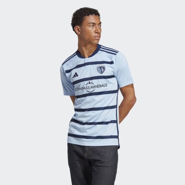 Camiseta Adidas Sporting Kansas City 23/24 Primera Equipación Azul Brillante