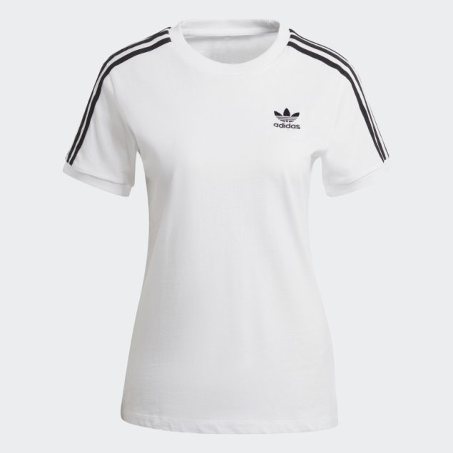 Camiseta Adidas Adicolor Classics 3 Rayas Blanco