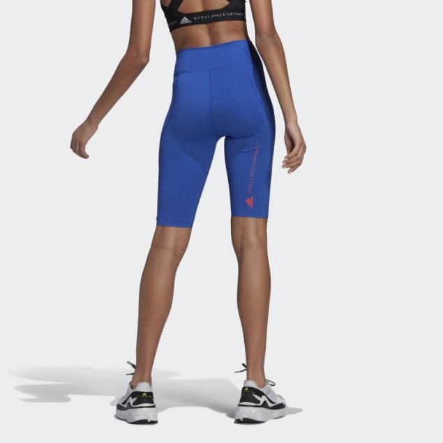 Mallas De Ciclismo De Entrenamiento Truepurpose Adidas By Stella Mccartney Azul Negrita Caliente