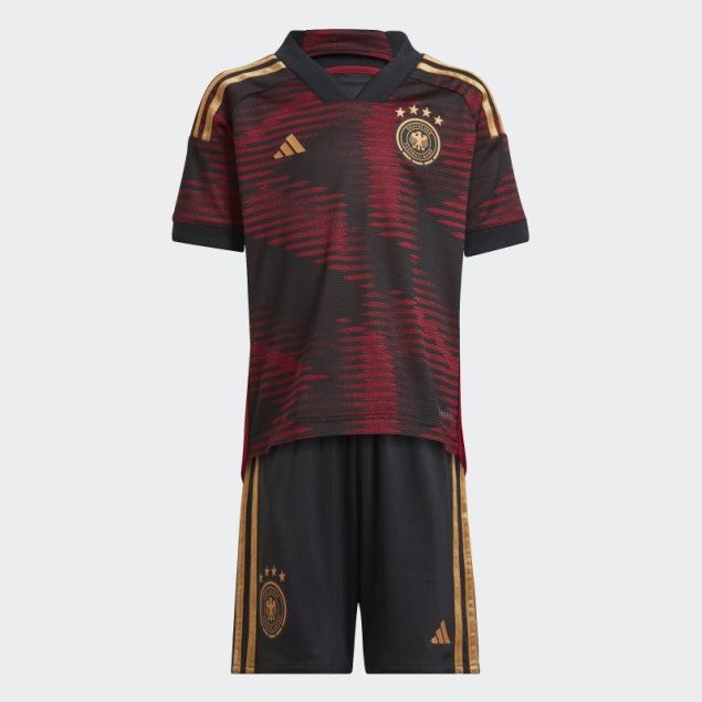 Camiseta Alemania 22 Segunda Equipacion Negro Adidas