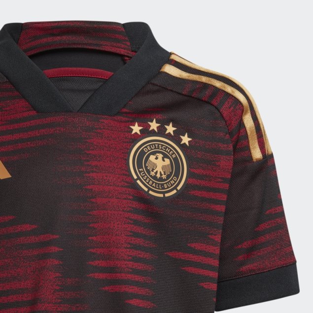 Camiseta Alemania 22 Segunda Equipacion Negro Adidas