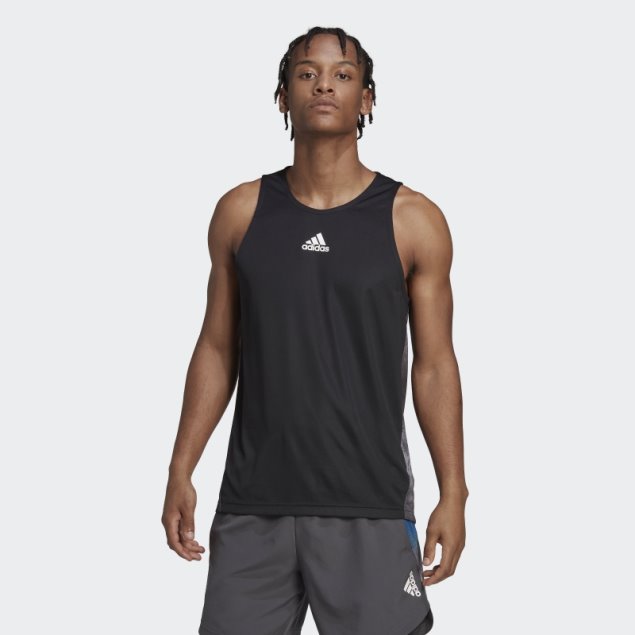 Adidas Camiseta Negra De Entrenamiento Aeroready Hiit Graphic