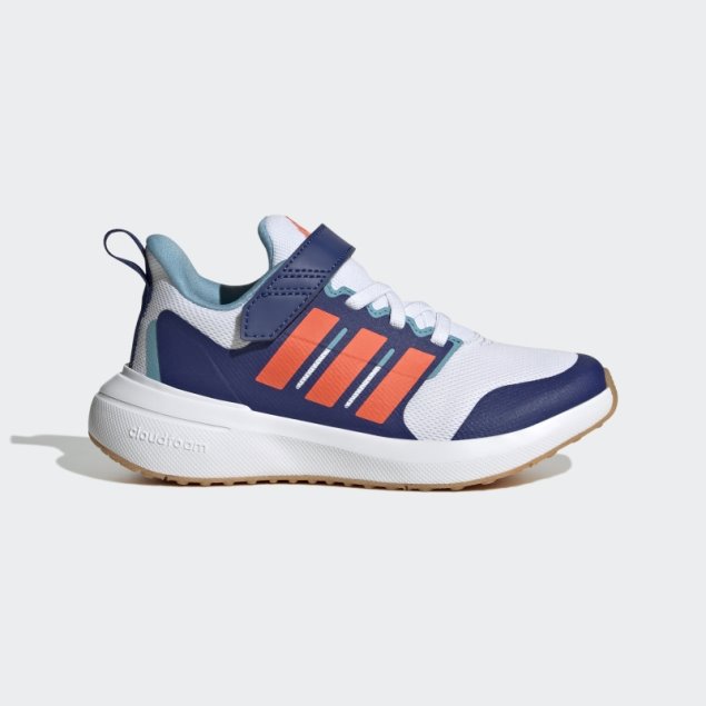 Adidas Fortarun 2.0 Cloudfoam Zapatos Con Tira Superior De Encaje Elástico En Blanco