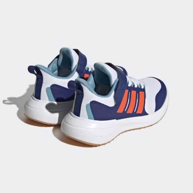 Adidas Fortarun 2.0 Cloudfoam Zapatos Con Tira Superior De Encaje Elástico En Blanco