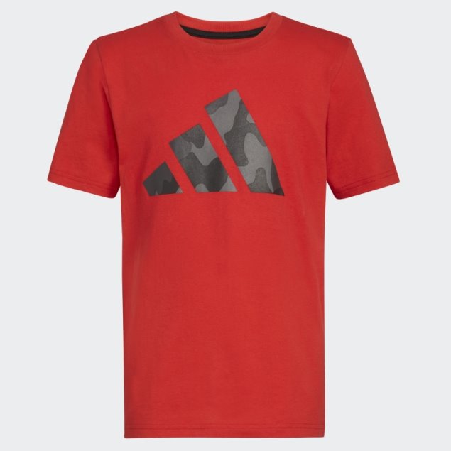 Camiseta Adidas Ss Camo Logo Escarlata