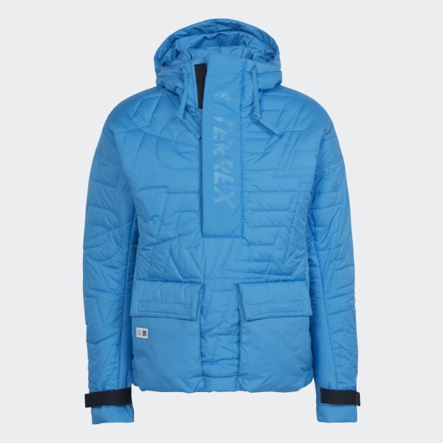 Adidas Terrex Free Excursionista Hecho Para Ser Rehecho Padded Anorak Azul