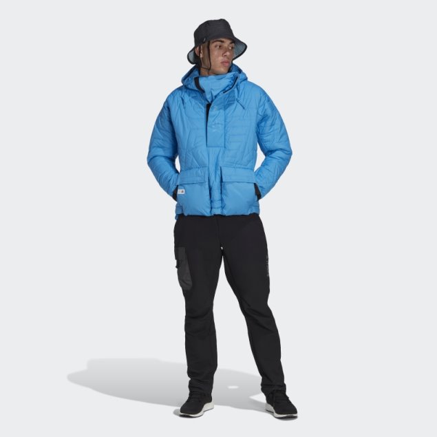 Adidas Terrex Free Excursionista Hecho Para Ser Rehecho Padded Anorak Azul