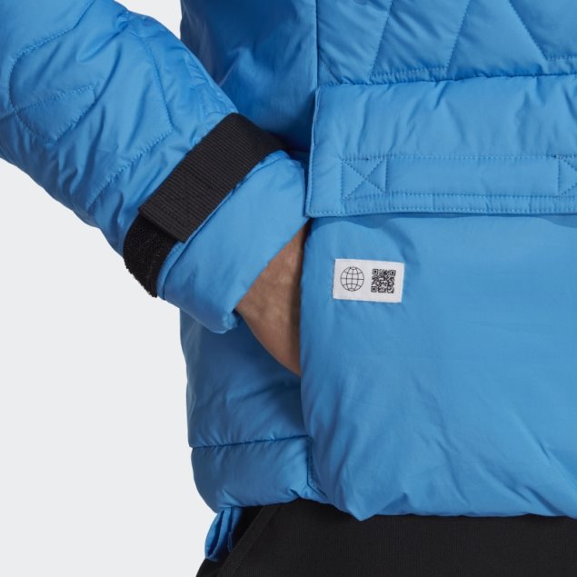 Adidas Terrex Free Excursionista Hecho Para Ser Rehecho Padded Anorak Azul