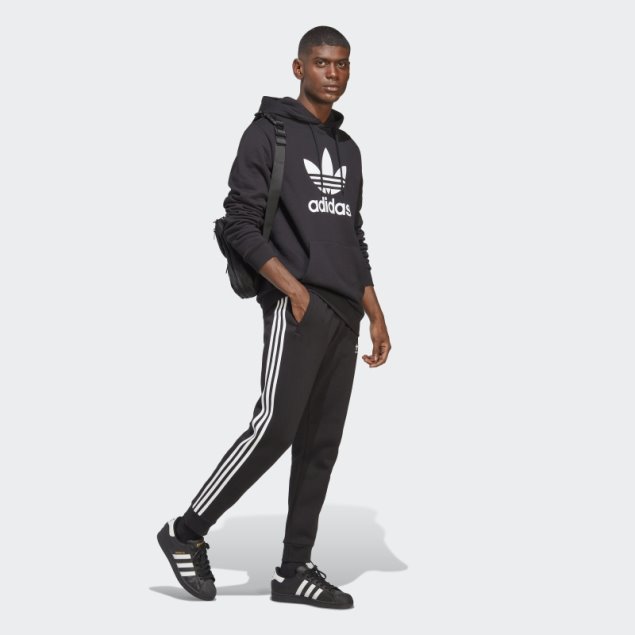 Negro Joggers Adidas Adicolor Classics Con 3 Rayas