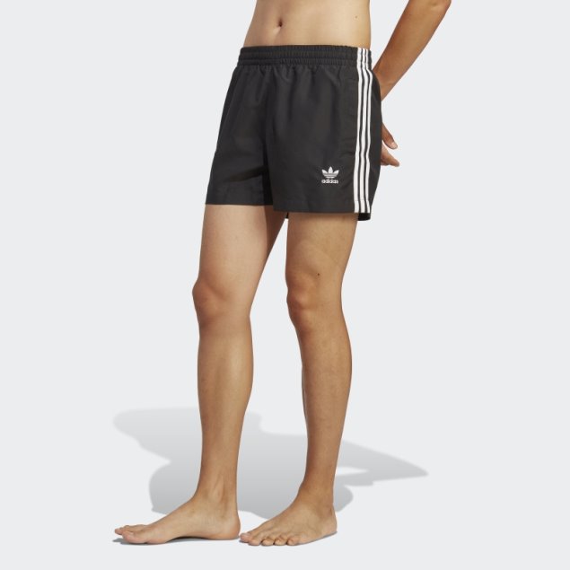Adidas Originals Adicolor 3-stripes Shorts De Baño Negros