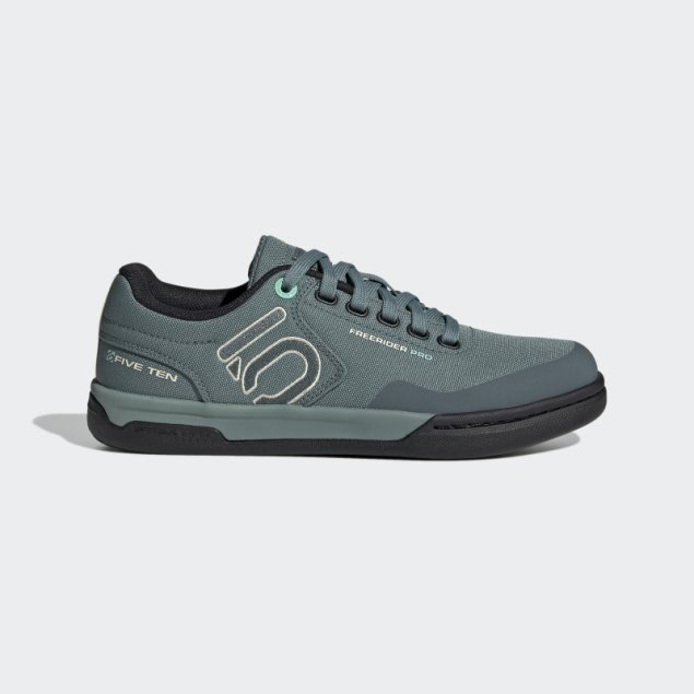 Zapatos De Lona Para Bicicleta De Montaña Adidas Hazy Emerald Five Ten Freerider Pro
